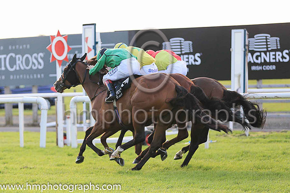 01st Guanabara Bay  Declan McDonogh (3, yellow, emerald green star) Trainer Adrian McGuinness, Owner Sean F Gallagher