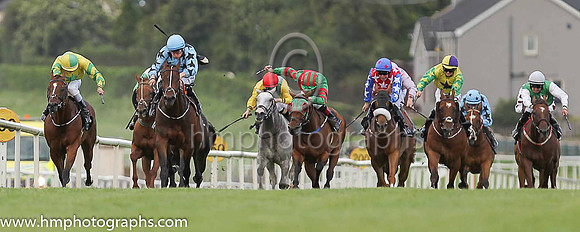01st Mr Michael  Shane Foley (6, light blue, black stars) trainer Adrian Brendan Joyce, Owner Mrs Christina Joyce