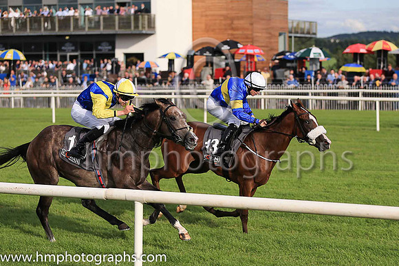 2nd Darkolva and D O'Brien ( 1 , royal blue, yellow chevrons ) Trainer - Joseph P O'Brien , Owner - J Carthy