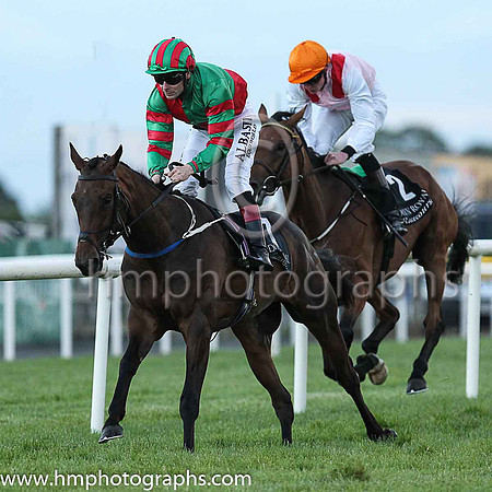 1st Boom Or Bush and P J Smullen ( 7 , emerald green and red qtrd ) Trainer - H Rogers , Owner - Brian Mellon  P McBride