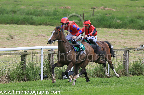 04th Our Brian (13 ,red, royal blue star ) Jockey: J P O'Sullivan(5) ,Trainer: P J Rothwell