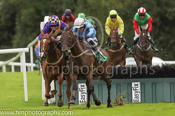 01st King Of Aran and D E Mullins ( 8 , blue, white cap ) Trainer - M C Grassick , Owner - M C Grassick