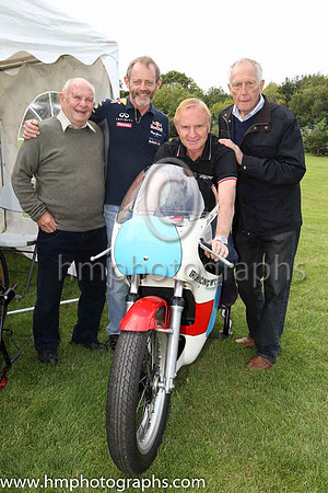 Ian McGregor, John Wood from Dublin, Brian Reid, and Ray McCullough at Downpatrick Races.