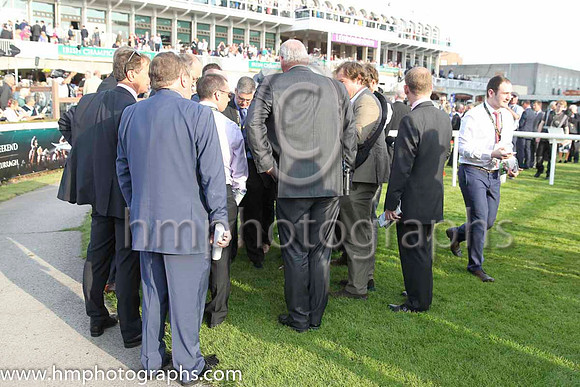 01 Fiesolana Trainer W McCreery talks to the media at Leopardstown