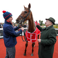 01st Melon and Ruby Walsh (2, yellow and black check) Trainer w P Mullins , Owner Mrs J Donnelly