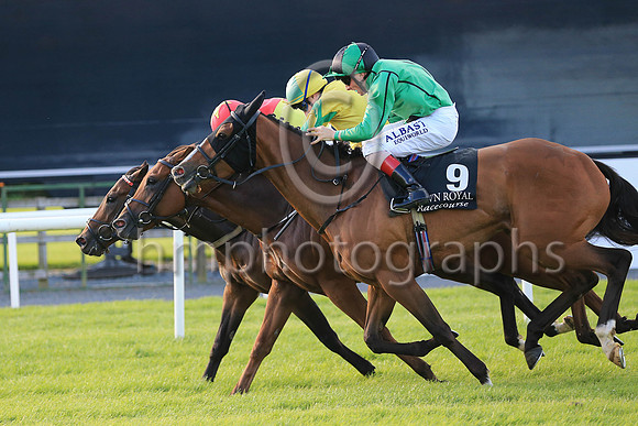 01st Guanabara Bay  Declan McDonogh (3, yellow, emerald green star) Trainer Adrian McGuinness, Owner Sean F Gallagher