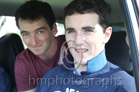 Patrick Mullans and Jonjo Bright at Mid Antrim Hunt Point to Point at Moneyglass