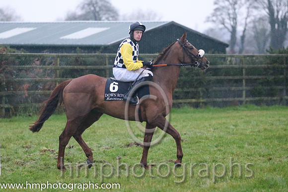 05 No Dice and Mr S Clements - - 05th (6 ,black and white check ) Trainer - A J Martin
