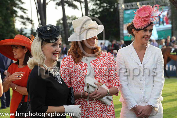 Finalists in the Style and elegance Competition at the Irish Champions Weekend at Leopardstown.