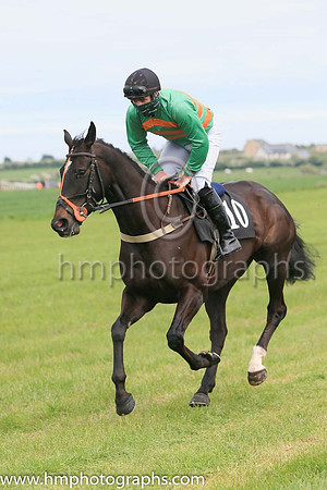01st CRYPTO CURRENCY and R W Barron ( 10 , LIGHT BLUE,dark green sash; light blue sleeves; dark green cap,light blue star ) Trainer: Tom Keating,, Owner : Tom Keating