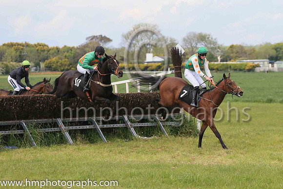 01st CRYPTO CURRENCY and R W Barron ( 10 , LIGHT BLUE,dark green sash; light blue sleeves; dark green cap,light blue star ) Trainer: Tom Keating,, Owner : Tom Keating