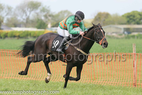 01st CRYPTO CURRENCY and R W Barron ( 10 , LIGHT BLUE,dark green sash; light blue sleeves; dark green cap,light blue star ) Trainer: Tom Keating,, Owner : Tom Keating