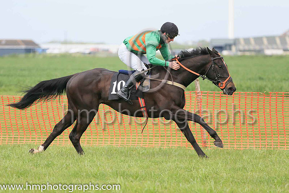 01st CRYPTO CURRENCY and R W Barron ( 10 , LIGHT BLUE,dark green sash; light blue sleeves; dark green cap,light blue star ) Trainer: Tom Keating,, Owner : Tom Keating