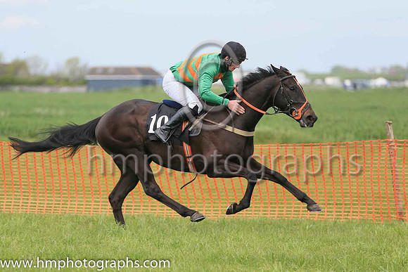 01st CRYPTO CURRENCY and R W Barron ( 10 , LIGHT BLUE,dark green sash; light blue sleeves; dark green cap,light blue star ) Trainer: Tom Keating,, Owner : Tom Keating
