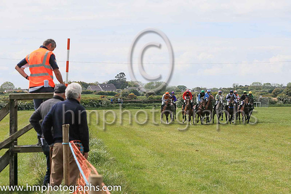 The start of race 3 at Kirkistown Point to Point on 29/5/21