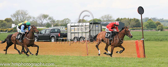 01st GETALADY and J W Hendrick ( 13 , RED,black cross of lorraine; red sleeves; red  white striped cap ) Trainer: Peter J. Flood,, Owner : Peter J. Flood