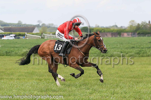 01st GETALADY and J W Hendrick ( 13 , RED,black cross of lorraine; red sleeves; red  white striped cap ) Trainer: Peter J. Flood,, Owner : Peter J. Flood