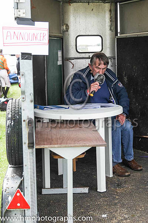 Announcer Michael Caret at the North Down Hunt P2P Steeplechases at Kirkistown