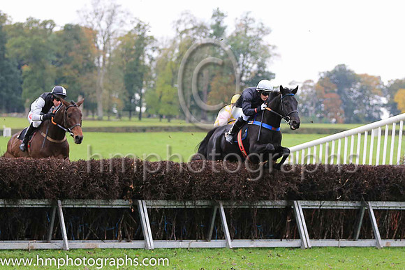 JOHN WICK and R James ( 6 , BLACK; green cap ) Trainer: Colin Bowe,, Owner : Milestone, Racing Partnership