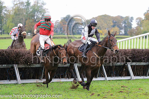 02nd THE SOME DANCE KID and J P O'Rourke ( 23 , EMERALD GREEN,red chevrons; red sleeves; red  emerald green hooped cap ) Trainer: D.M. Christie , Owner : D.M. Christie