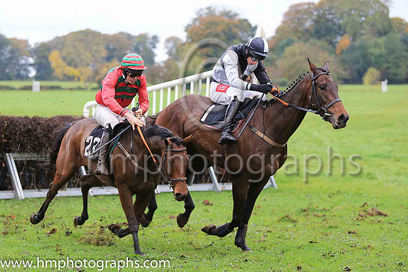 01st BLUE FLIGHT (FR) and Derek O'Connor ( 1 , BLACK  WHITE QTD; black  white hlvd sleeves; white cap ) Trainer: Colin S. McKeever,, Owner : W.W. Dennison