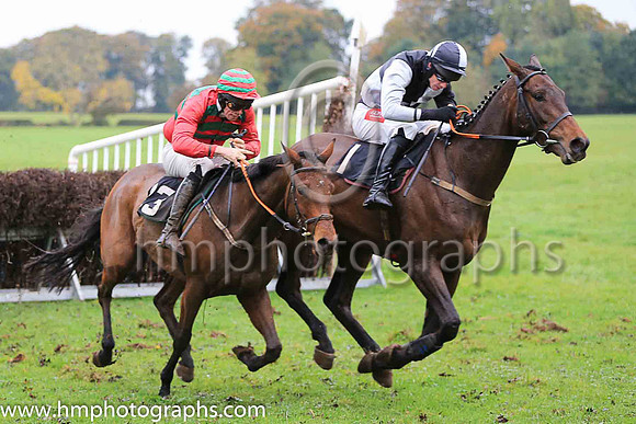 01st BLUE FLIGHT (FR) and Derek O'Connor ( 1 , BLACK  WHITE QTD; black  white hlvd sleeves; white cap ) Trainer: Colin S. McKeever,, Owner : W.W. Dennison