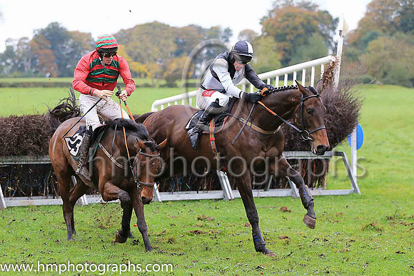 01st BLUE FLIGHT (FR) and Derek O'Connor ( 1 , BLACK  WHITE QTD; black  white hlvd sleeves; white cap ) Trainer: Colin S. McKeever,, Owner : W.W. Dennison