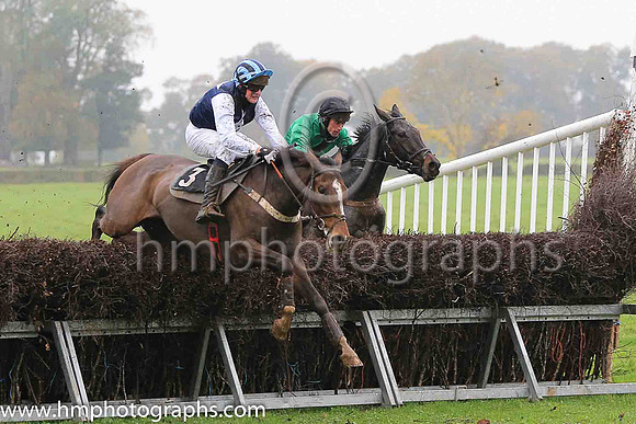 CORUS GIRL and B Lawless ( 3 , DARK BLUE,white star; white sleeves; light blue  dark blue striped cap ) Trainer: William J. McLernon,, Owner : J.M. Fitzpatrick