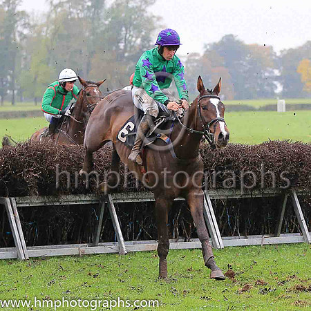 LARGY LEGS and B O'Neill ( 6 , EMERALD GREEN,purple star; emerald green sleeves,purple stars; purple cap,emerald green stars ) Trainer: S.R.B. Crawford , Owner : Raymond Scullion  Martin McGroggan