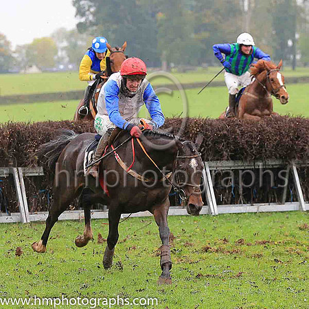 02nd SOME RESPONSE and D G Lavery ( 10 , WHITE; royal blue sleeves; red cap ) Trainer: B.R. Hamilton , Owner : Brian Hamilton