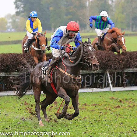 02nd SOME RESPONSE and D G Lavery ( 10 , WHITE; royal blue sleeves; red cap ) Trainer: B.R. Hamilton , Owner : Brian Hamilton