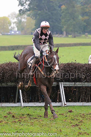 CANADIAN STEEL and D G Lavery ( 4 , PURPLE  PINK CHECK; purple sleeves,pink chevrons; pink cap,purple star ) Trainer: B.R. Hamilton , Owner : David Aiken