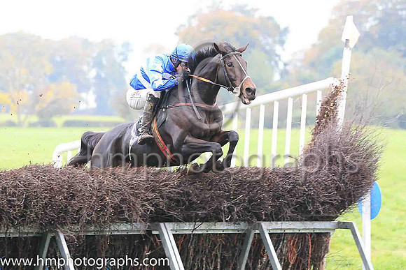 03rd BOBOWEN and J C Barry ( 3 , BLUE; white  black hlvd sleeves; white cap ) Trainer: Caroline McCaldin , Owner : Caroline McCaldin  Sharon Kelly
