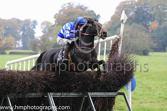 03rd BOBOWEN and J C Barry ( 3 , BLUE; white  black hlvd sleeves; white cap ) Trainer: Caroline McCaldin , Owner : Caroline McCaldin  Sharon Kelly