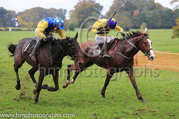 02nd ANOTHER DAY DONE and J C Barry ( 1 , YELLOW  ROYAL BLUE QTD; yellow sleeves; royal blue cap,white spots ) Trainer: S.R.B. Crawford , Owner : R.J. Armstrong