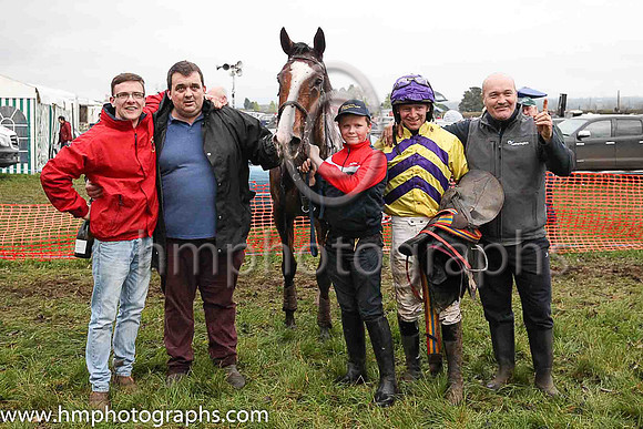 01st MILAN DANCER and N McParlan ( 4 , YELLOW,purple chevrons; yellow sleeves; yellow cap,purple star ) Trainer: Noel C. Kelly , Owner : Mrs. C. Kelly