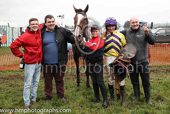 01st MILAN DANCER and N McParlan ( 4 , YELLOW,purple chevrons; yellow sleeves; yellow cap,purple star ) Trainer: Noel C. Kelly , Owner : Mrs. C. Kelly