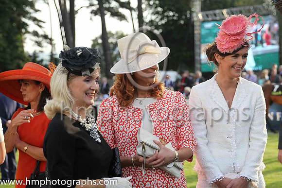 Finalists in the Style and elegance Competition at the Irish Champions Weekend at Leopardstown.