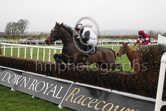 01st Bright Tomorrow and M J Bolger ( 1 , black and white hlvd ) Trainer - Mrs J Harrington , Owner - Michael Buckley