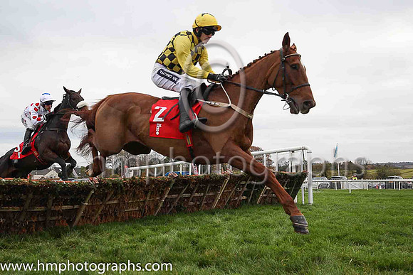 01st Melon and Ruby Walsh (2, yellow and black check) Trainer W P Mullins, Owner Mrs J Donnelly -FT8E9701