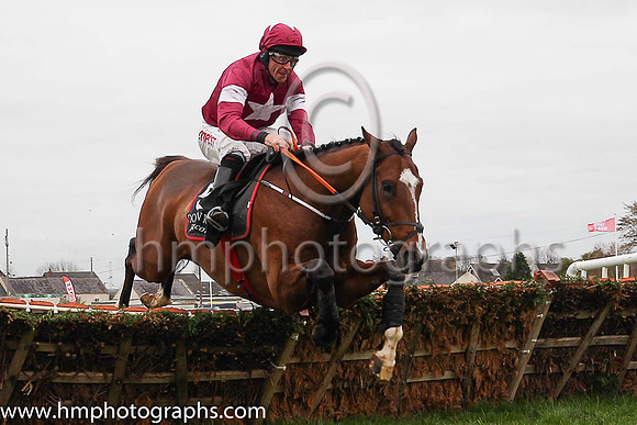 01st Poli Roi and Davy Russell (6, maroon, white star) Trainer Gordon Elliott, Owner Gigginstown - FT8E9620