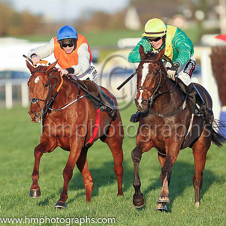01st Poormans Hill and Jack Kennedy (orange, grey sleeves) Trainer Gordon Elliott Owner Vincent Caldwell and Mrs Kathleen Caldwell
