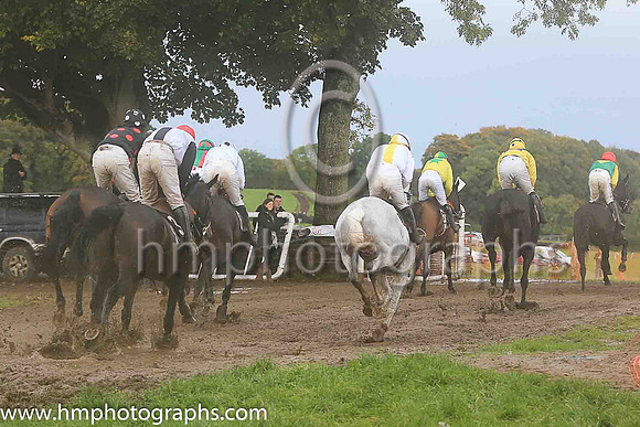 Heavy conditions at East Antrim Point to Point at Loughanmore