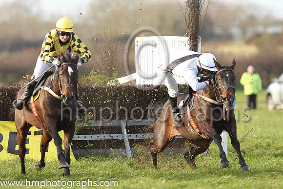 OLDTOWN POLLY and N Gault ( 4 ,Antrim (H) - WHITE,black sash; white sleeves; white cap ) Trainer: John James Gault , Owner : John James Gault