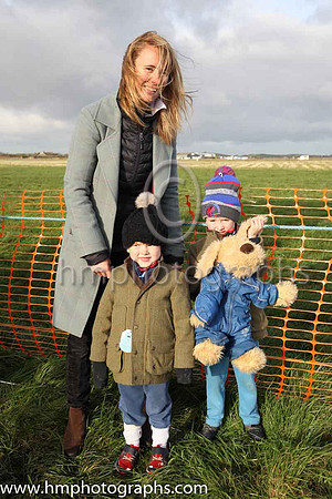 Spectators at Kirkistown P2P with Buffy the Bear