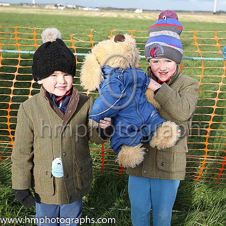 Spectators at Kirkistown P2P with Buffy the Bear