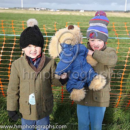 Spectators at Kirkistown P2P with Buffy the Bear