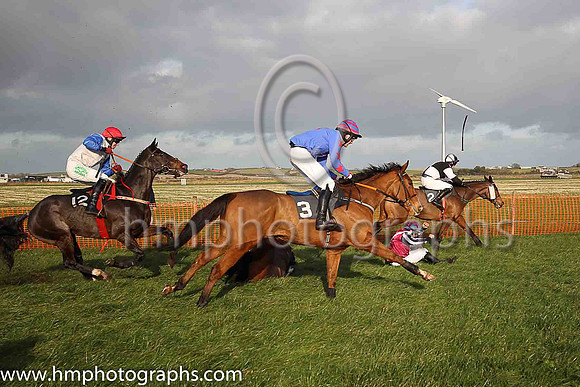 COSMIC FLIGHT and B G Crawford ( 4 , MAROON,white chevron; dark blue  white striped sleeves; maroon  dark blue striped cap ) Trainer: S.R.B. Crawford , Owner : Patricia Duffin