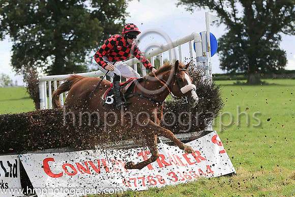 SPEED LIMIT and H D Dunne ( 16 ,red and black check ) Trainer: Liam Kenny,, Owner : Noeleen Kenny