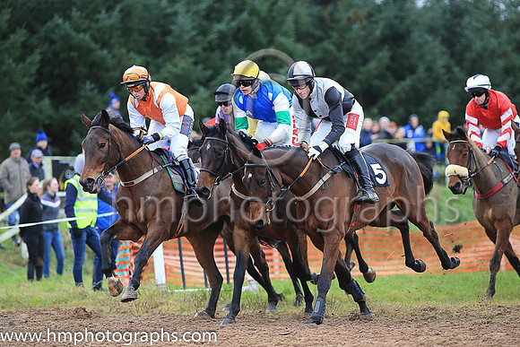 CASTLEHUME GOLD and S Fitzgerald ( 21 , ROYAL BLUE,white spots; white sleeves,emerald green armlet; yellow cap ) Trainer: Mrs John B. Ross , Owner : Syndicate Castlehume